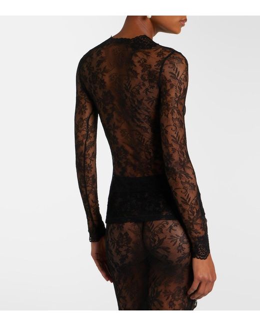 Valentino Blue Floral Sheer Lace Cardigan
