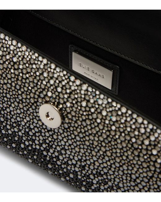Elie Saab Black The Petit Wave Small Top-Handle Bag