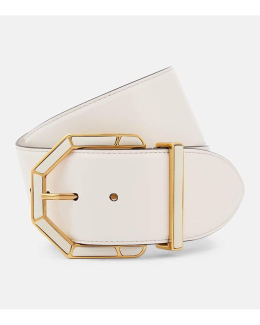 Etro White Guertel Aus Leder