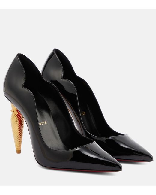 Christian Louboutin Black Lipchick 100 Patent Pump