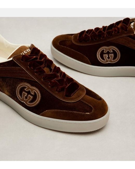 Zapatillas G75 De Ante Gucci de color Brown