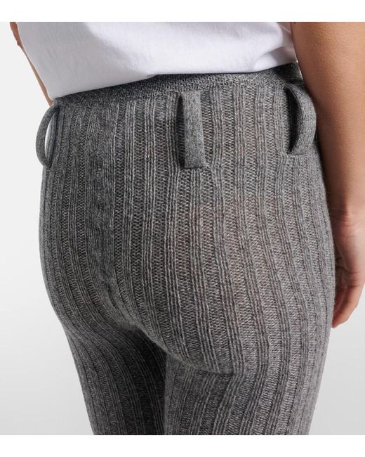 Prada Gray Wool And Cashmere Capri Pants