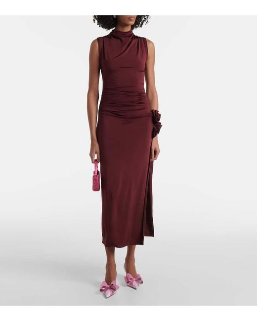 Mach & Mach Pink Slingback-Pumps Le Cadeau Aus Satin