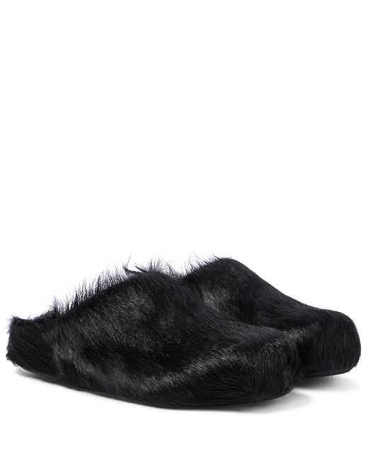 Amazon.com: FurinFashion MSS1 Real Mongolian Sheep Fur Slippers Closed Toe  For Women Girls Furry Big Fluffy Outdoor Beach Flat Luxury Slides Sliders  With Tibetan Fur Long Curly Hair(7, Black) : Handmade Products