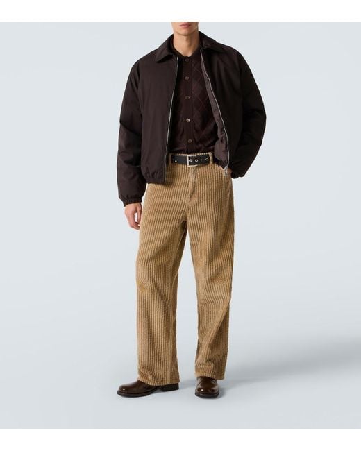 Our Legacy Natural Vast Cut Cotton Corduroy Wide-Leg Pants for men