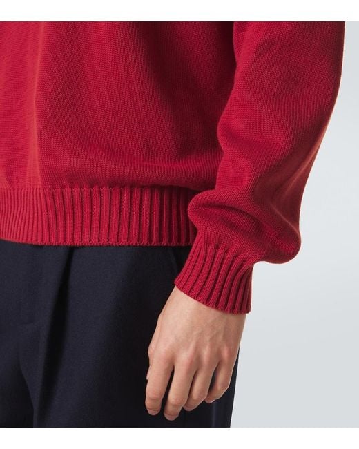 Saman Amel Pullover Gio Aus Baumwolle in Red für Herren