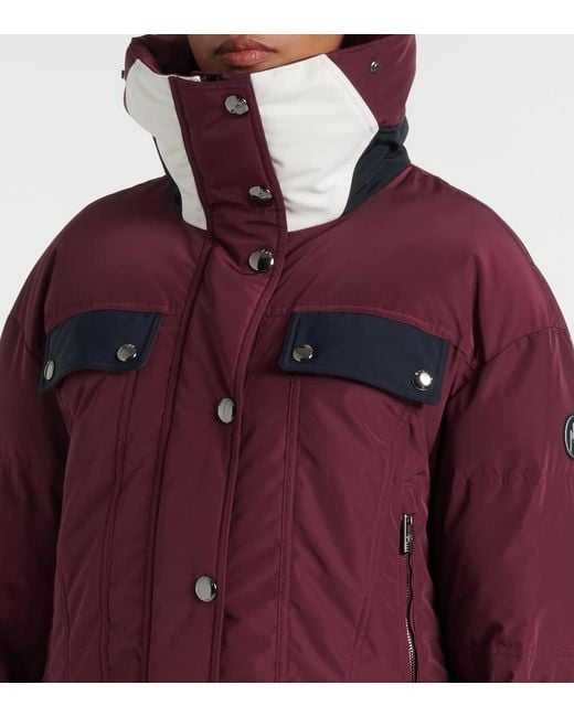 Giacca Da Sci Lakki Con Pelliccia Sintetica di Fusalp in Purple