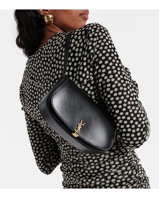 Saint Laurent Black Schultertasche Voltaire Mini Aus Leder
