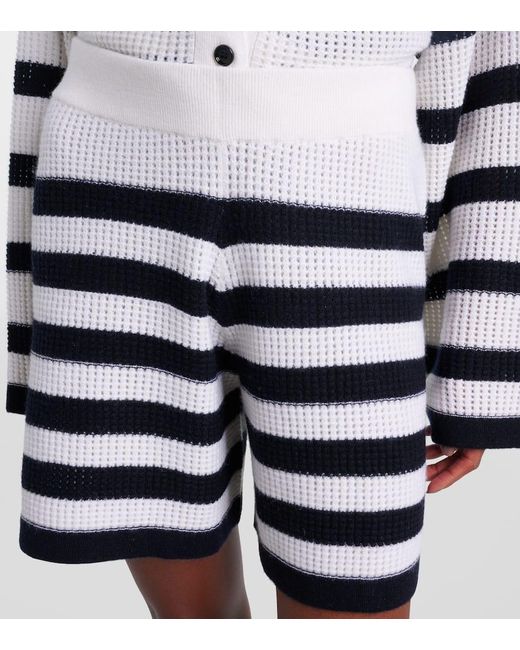 Jardin Des Orangers Blue Shorts Aus Kaschmir