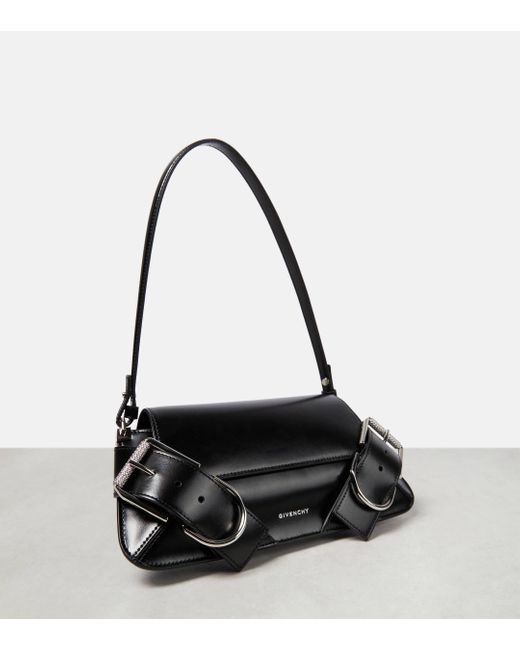 Givenchy Black Voyou Small Leather Shoulder Bag