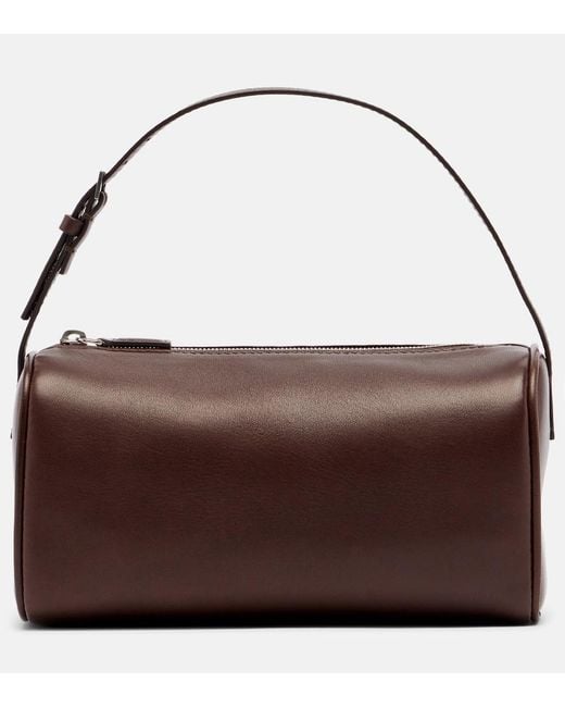 The Row Brown '90S Leather Top-Handle Bag