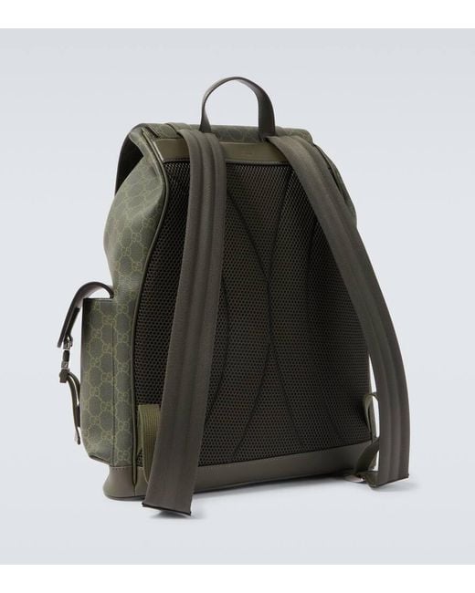 Sac A Dos Gg Canvas Large Gucci pour homme en coloris Green