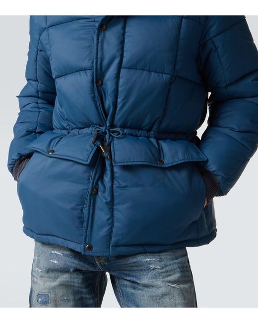 RRL Blue Ripstop Puffer Jacket for men