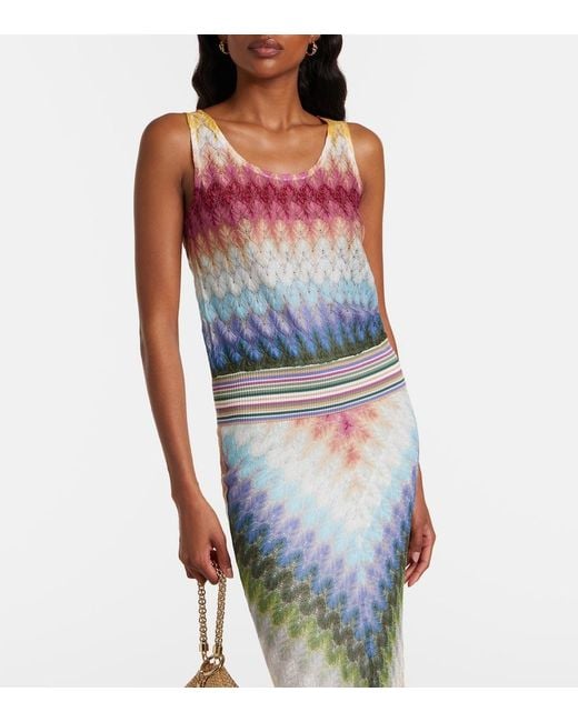 Missoni Pink Knitted Tank Top