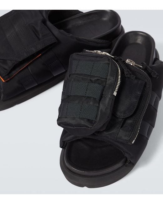 Sandalias con bolsillos Sacai de hombre de color Black