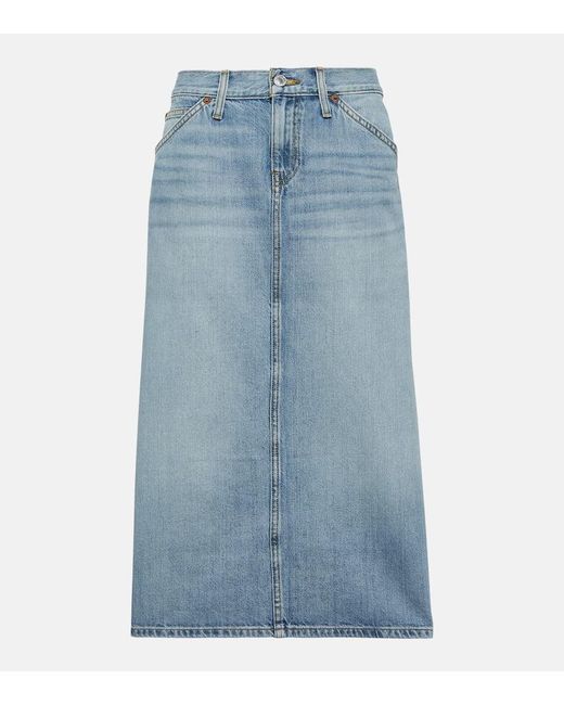 Re/done Blue Jeansrock Low Rider