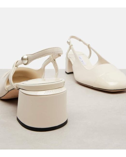 Jimmy Choo Natural Slingback-Pumps Elisa 45 Aus Leder