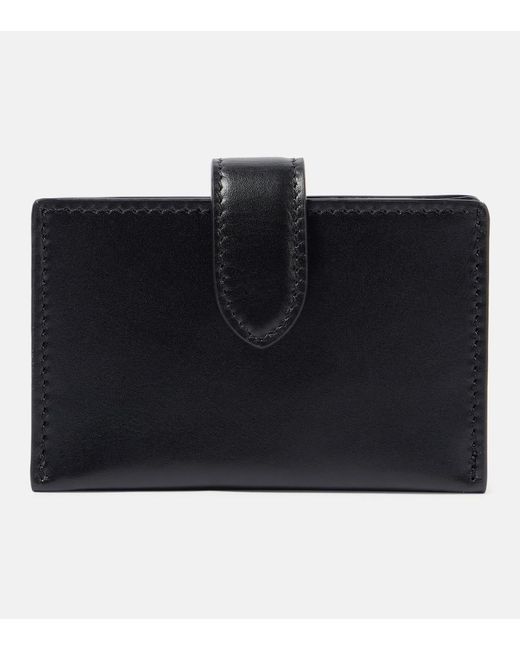 The Row Black Leather Card Case