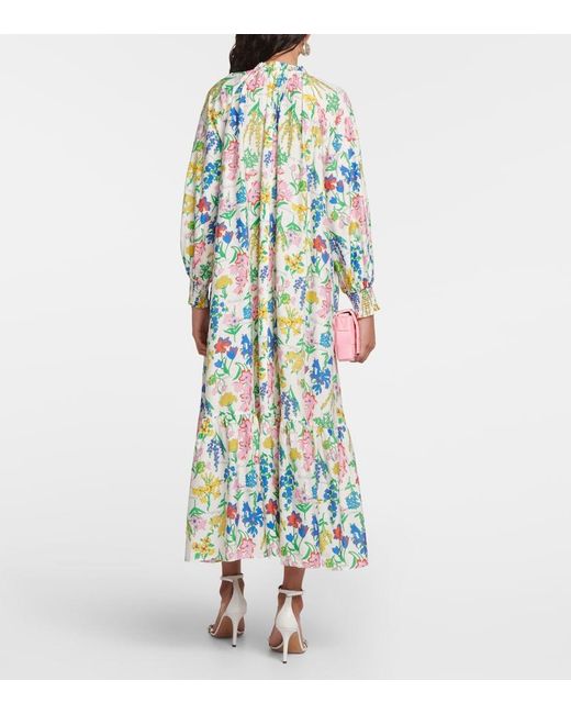 Diane von Furstenberg Blue Printed Midi Dress