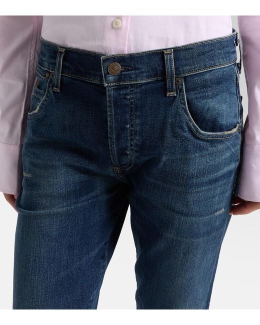 Citizens of Humanity Blue Emerson Mid-Rise Slim Jeans