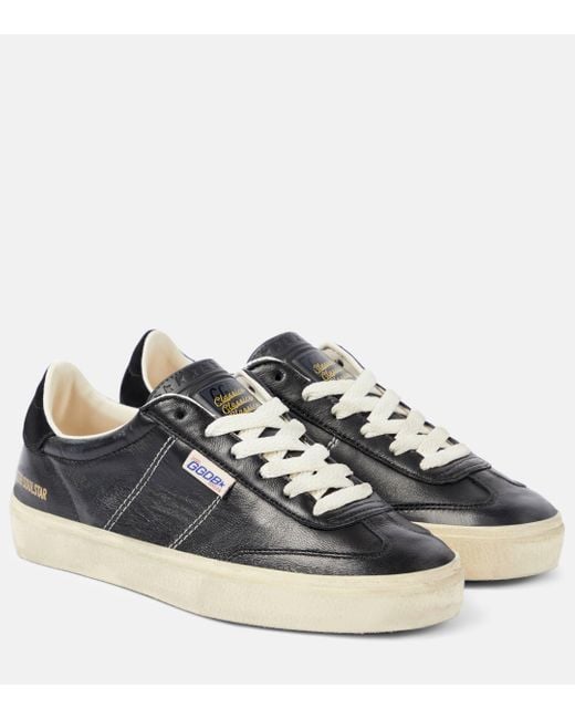 Golden Goose Deluxe Brand Black Soul-star Leather Sneakers