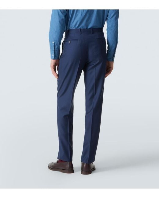 Canali Blue Wool Suit for men