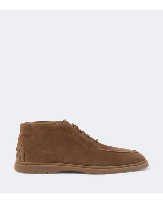 Tod's Brown Suede Desert Boots for men