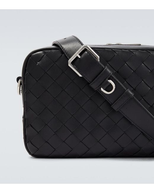Sac A Bandouliere Small En Cuir Intrecciato Bottega Veneta pour homme en coloris Black