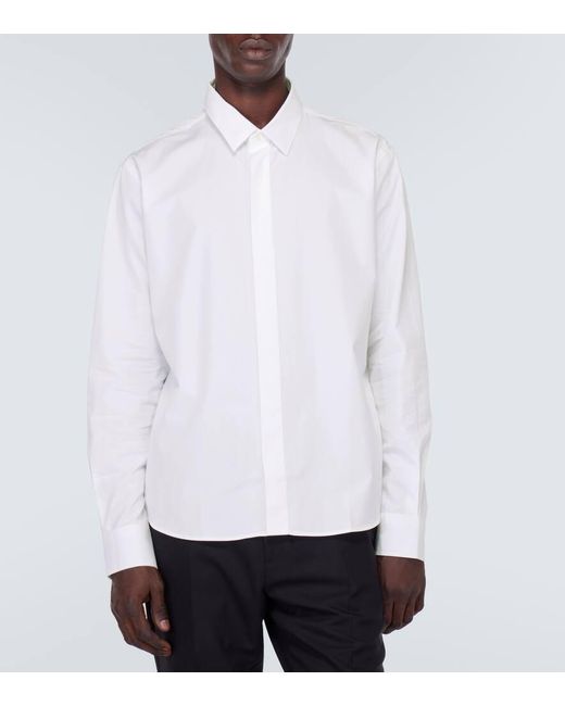 AMI Hemd aus Baumwollpopeline in White für Herren