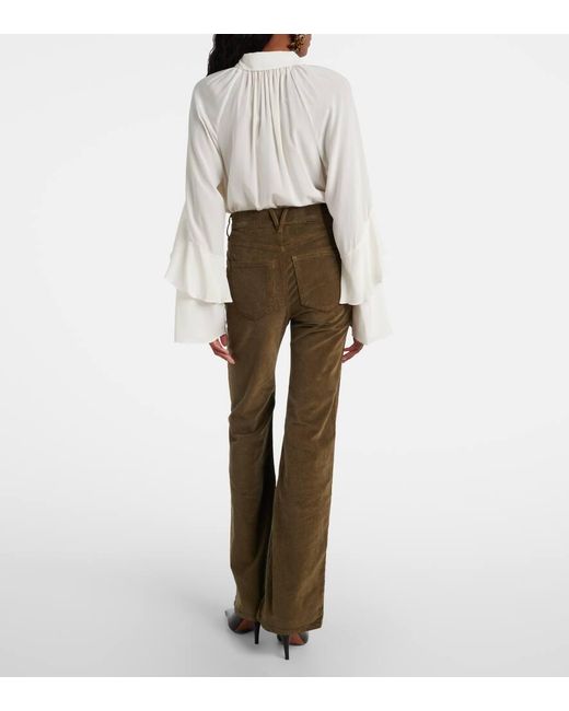 Pantalon Ample En Coton Melange Veronica Beard en coloris Brown