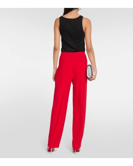 Norma Kamali Low-rise Pleated Tapered Pants