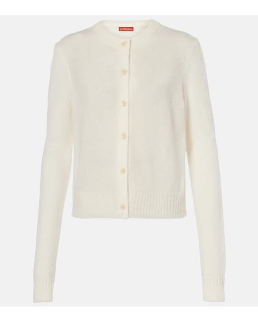 Altuzarra White Thea Wool And Alpaca-Blend Cardigan