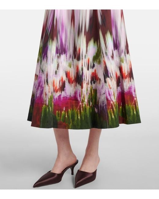 Jonathan Simkhai Pink Magnolia Cotton And Rayon-Blend Midi Dress