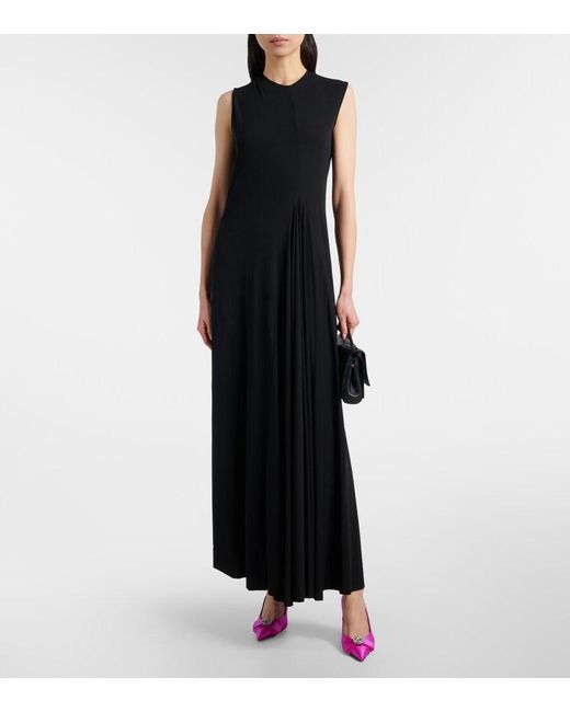 Balenciaga Pink Avenue Palazzo 90 Embellished Satin Pumps