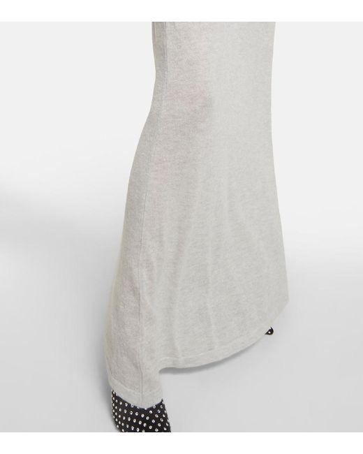 Magda Butrym White Alpaca-Blend Maxi Dress