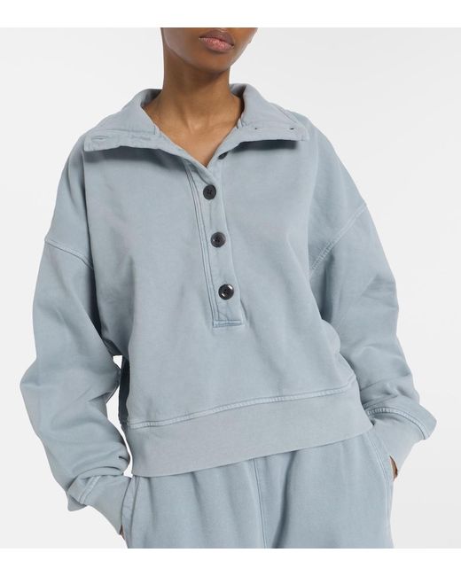 Citizens of Humanity Blue Mirelle Cotton Jersey Sweatshirt