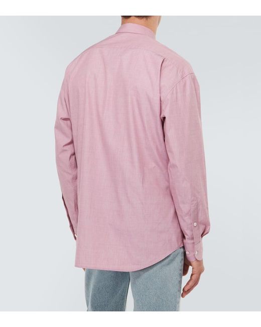The Row Pink Miller Cotton Shirt for men