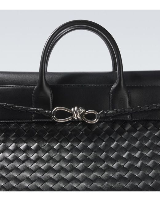 Bottega Veneta Black Andiamo Voyager Large Leather Tote Bag for men