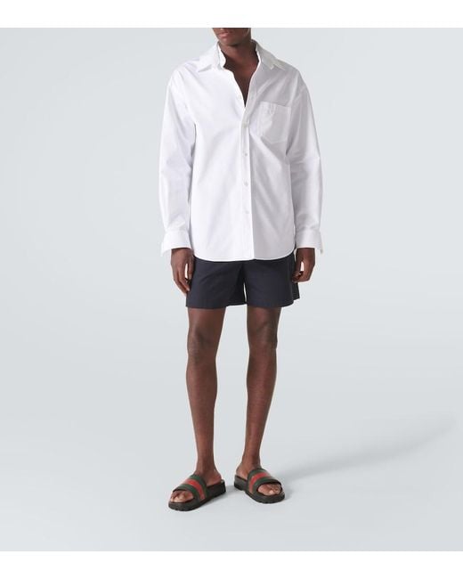 Claquettes de piscine en caoutchouc Pursuit Gucci pour homme en coloris Black