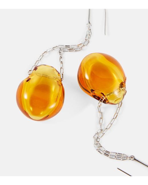 Isabel Marant Yellow Bubble Drop Earrings