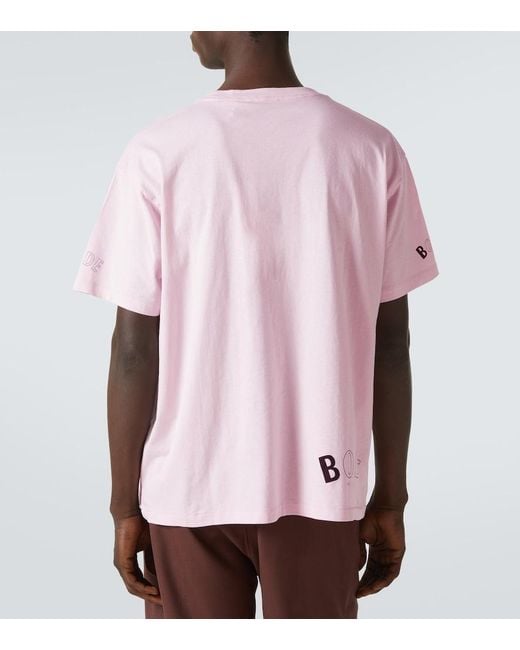 Bode Pink Cobra Printed Cotton Jersey T-Shirt for men