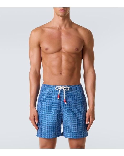 Orlebar Brown Blue Standard Printed Swim Trunks for men