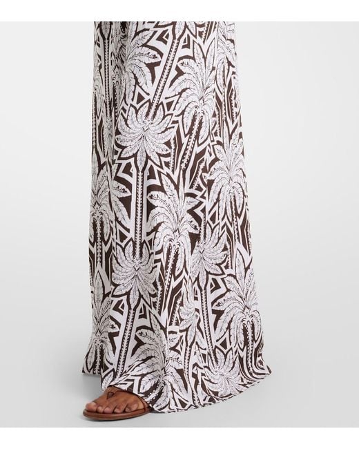 Melissa Odabash White Eloise Printed Maxi Dress