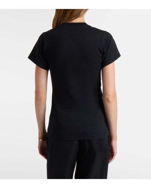 Totême Black Cotton Jersey T-Shirt