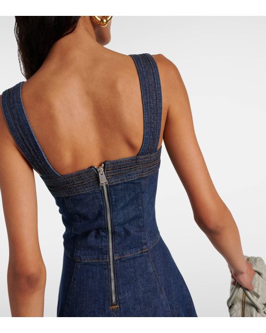 Jonathan Simkhai Blue Cici Denim Midi Dress