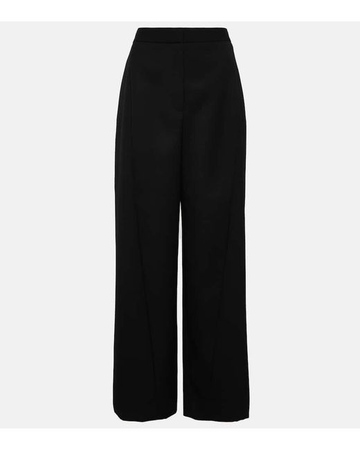 Pantalones Anchos Roysin De Lana The Row de color Black