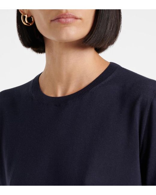Loro Piana Blue Angera Cotton Jersey T-Shirt