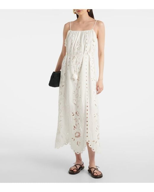 Farm Rio White Maxikleid