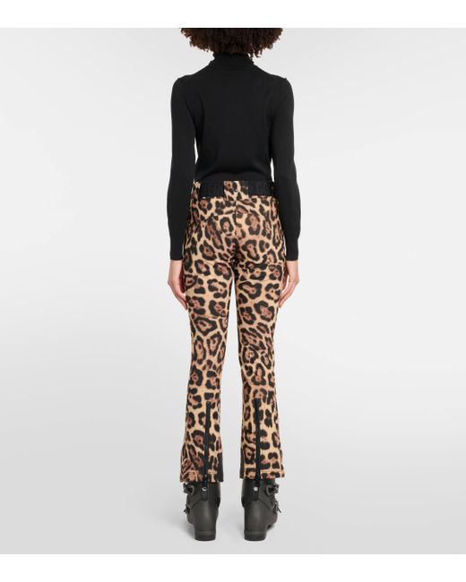 Pantalon de ski Purr a motif leopard Goldbergh en coloris Brown