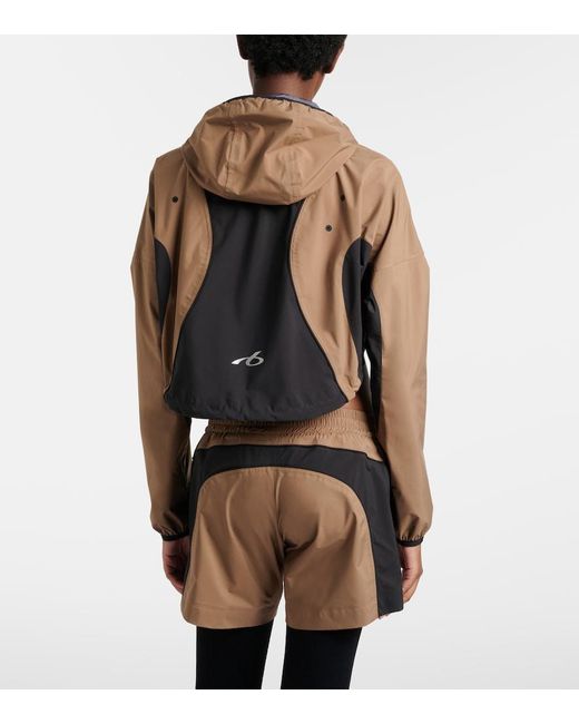 Balenciaga Brown Cropped Taffeta Jacket